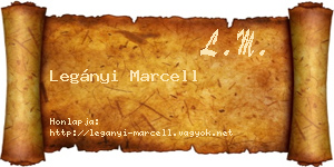 Legányi Marcell névjegykártya