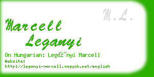 marcell leganyi business card